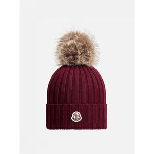 Moncler Hat Woman Burgundy